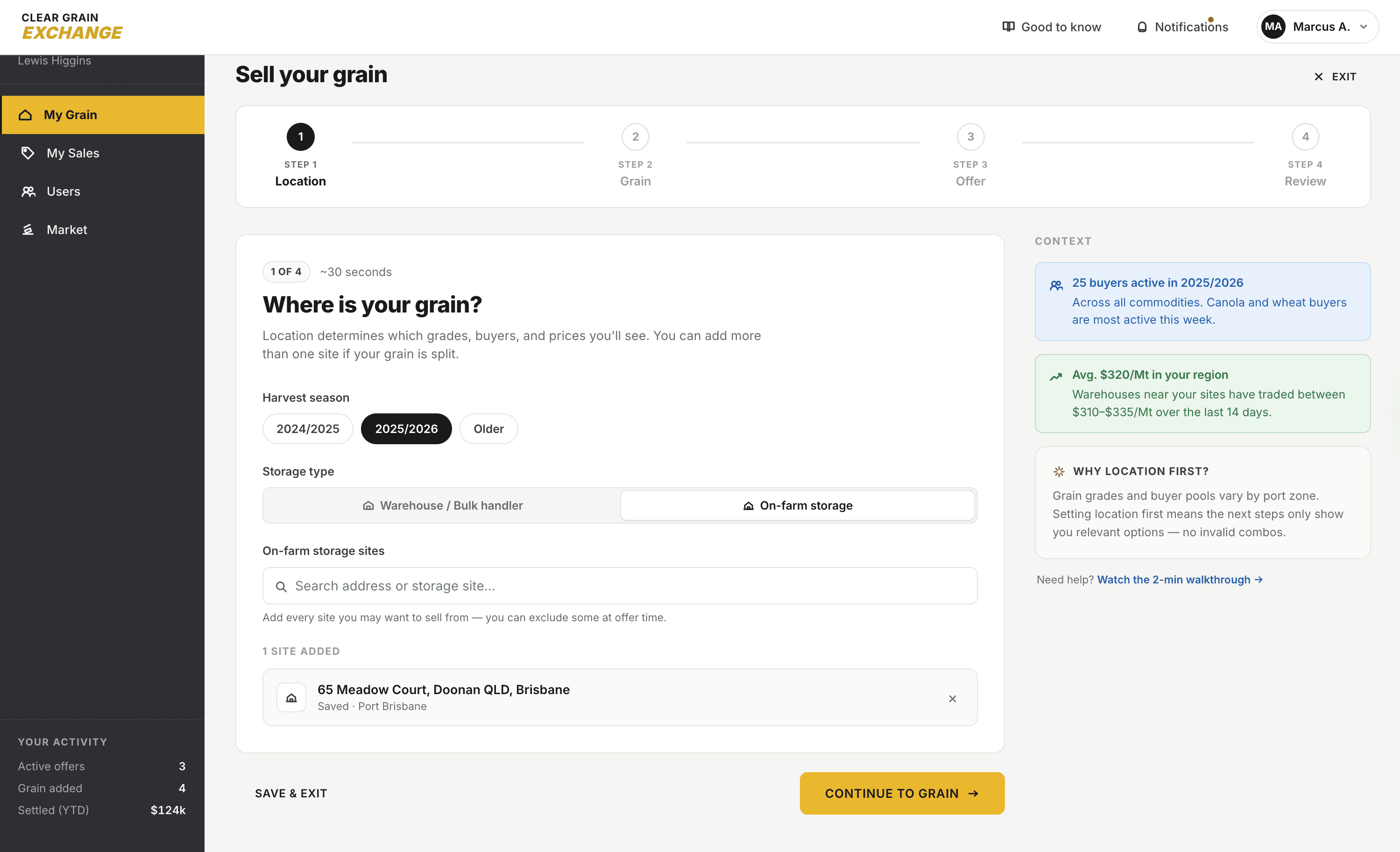 Registration screen collecting only essential account fields